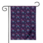 Purple And Teal Dream Catcher Print House Flag
