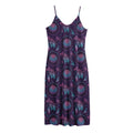 Purple And Teal Dream Catcher Print Jersey Midi Cami Dress
