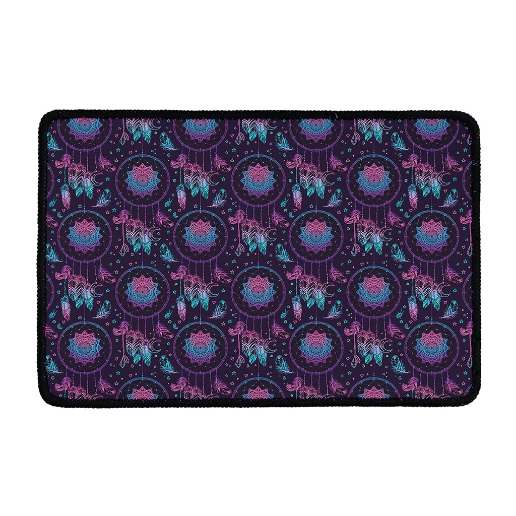 Purple And Teal Dream Catcher Print Kitchen Mat