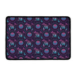 Purple And Teal Dream Catcher Print Kitchen Mat