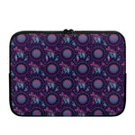 Purple And Teal Dream Catcher Print Laptop Sleeve