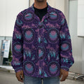 Purple And Teal Dream Catcher Print Men's Shirt Jacket