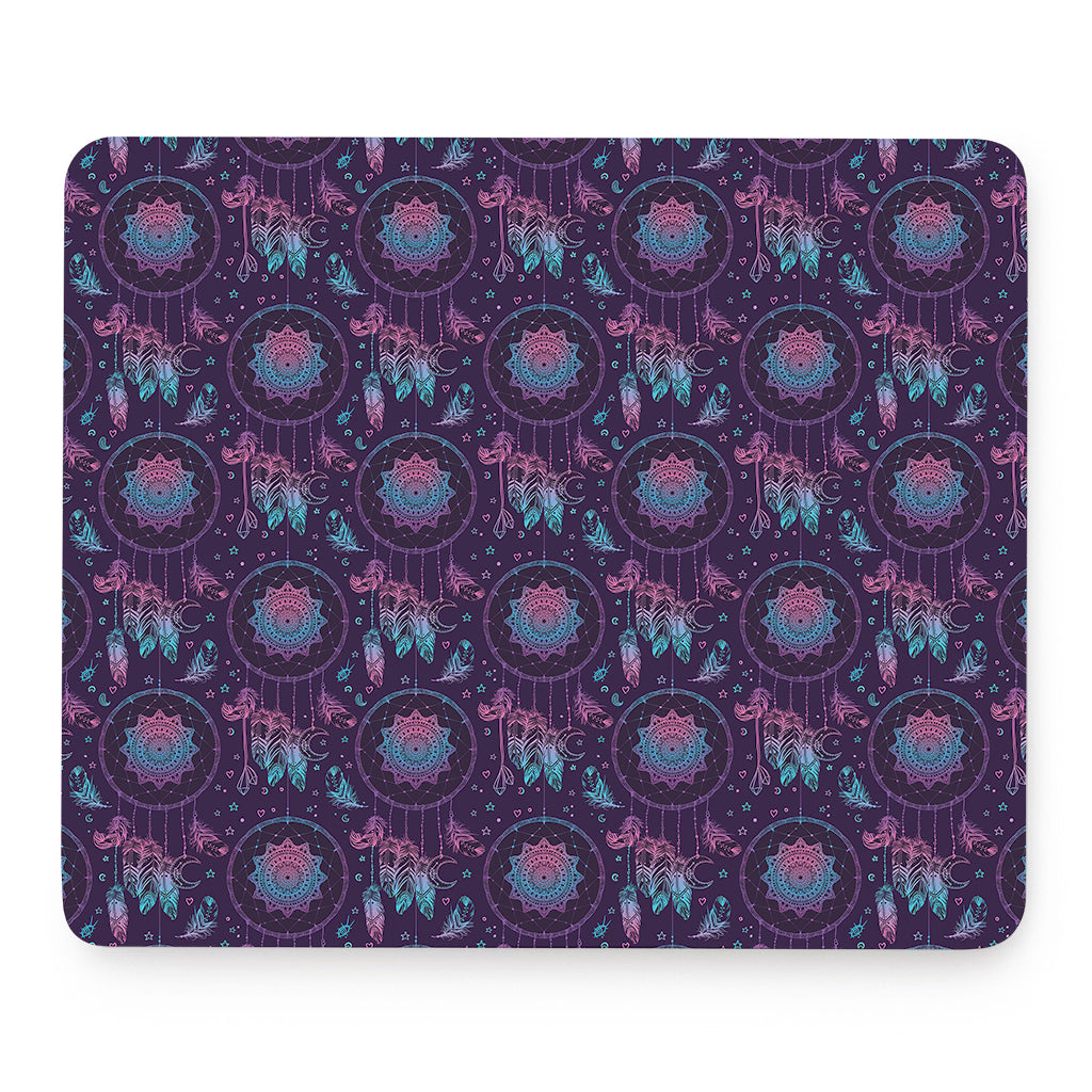 Purple And Teal Dream Catcher Print Mouse Pad