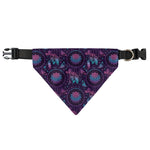 Purple And Teal Dream Catcher Print Over The Collar Dog Bandana