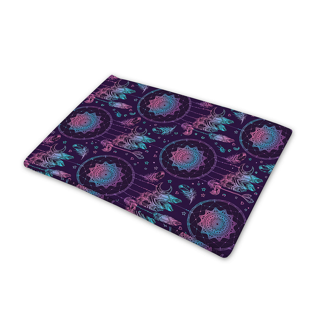 Purple And Teal Dream Catcher Print Pet Cooling Mat Cover