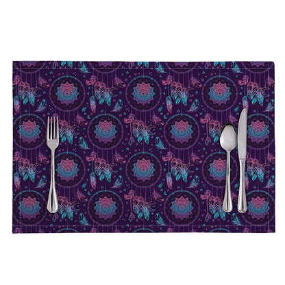 Purple And Teal Dream Catcher Print Placemat