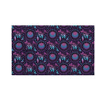 Purple And Teal Dream Catcher Print Polyester Flag