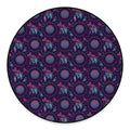 Purple And Teal Dream Catcher Print Round Floor Mat