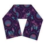 Purple And Teal Dream Catcher Print Scarf