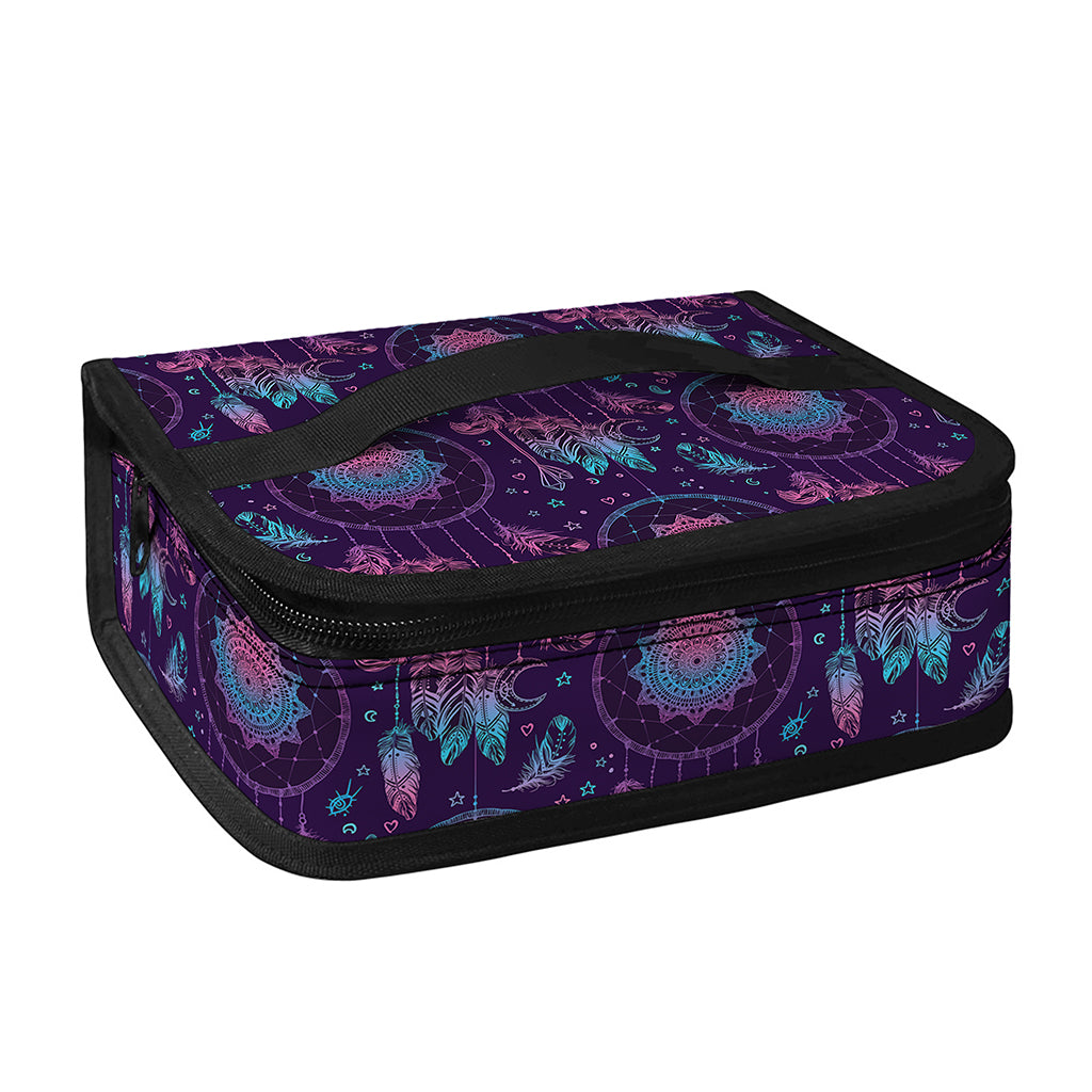 Purple And Teal Dream Catcher Print Small Lunch Bag