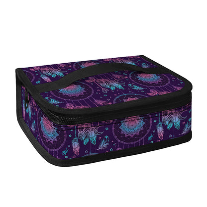 Purple And Teal Dream Catcher Print Small Lunch Bag