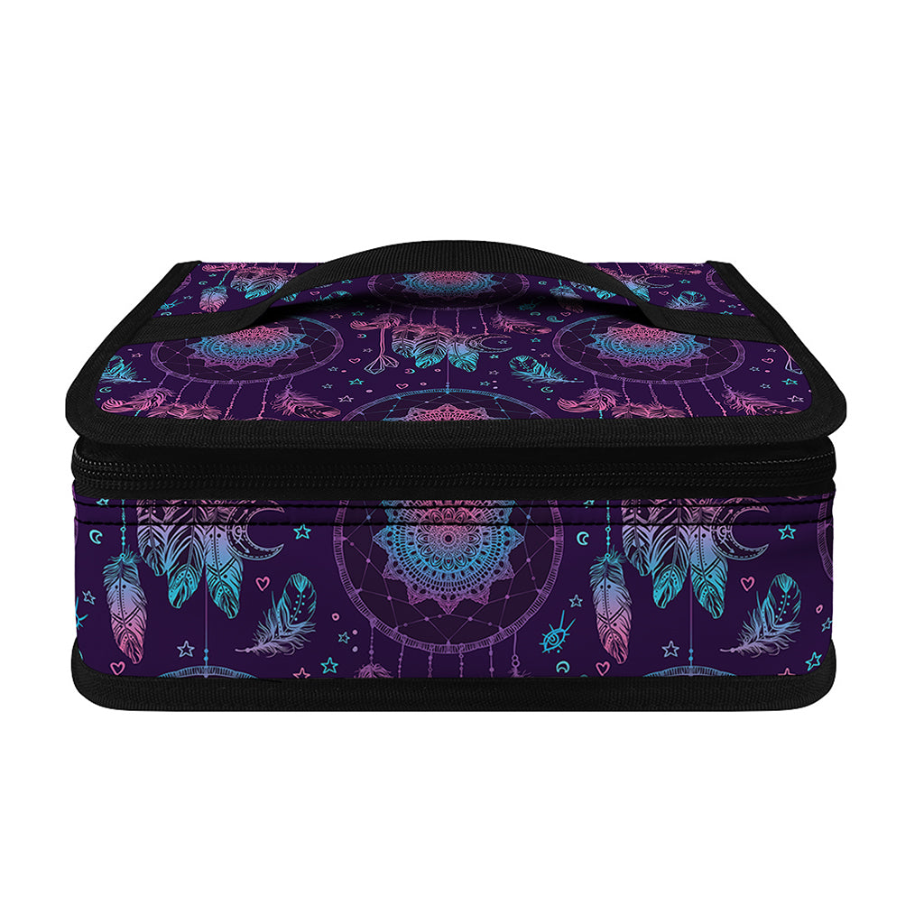 Purple And Teal Dream Catcher Print Small Lunch Bag