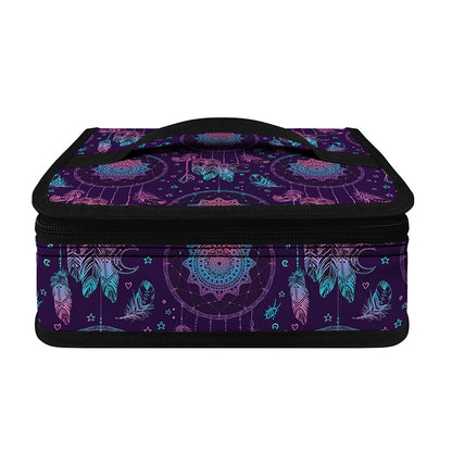 Purple And Teal Dream Catcher Print Small Lunch Bag