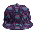 Purple And Teal Dream Catcher Print Snapback Cap