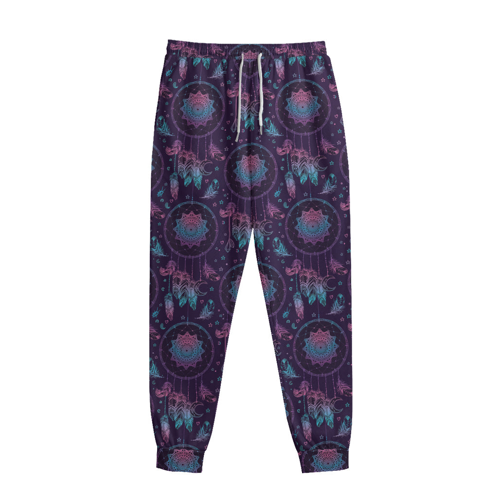 Purple And Teal Dream Catcher Print Sweatpants
