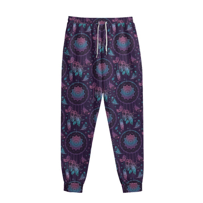 Purple And Teal Dream Catcher Print Sweatpants