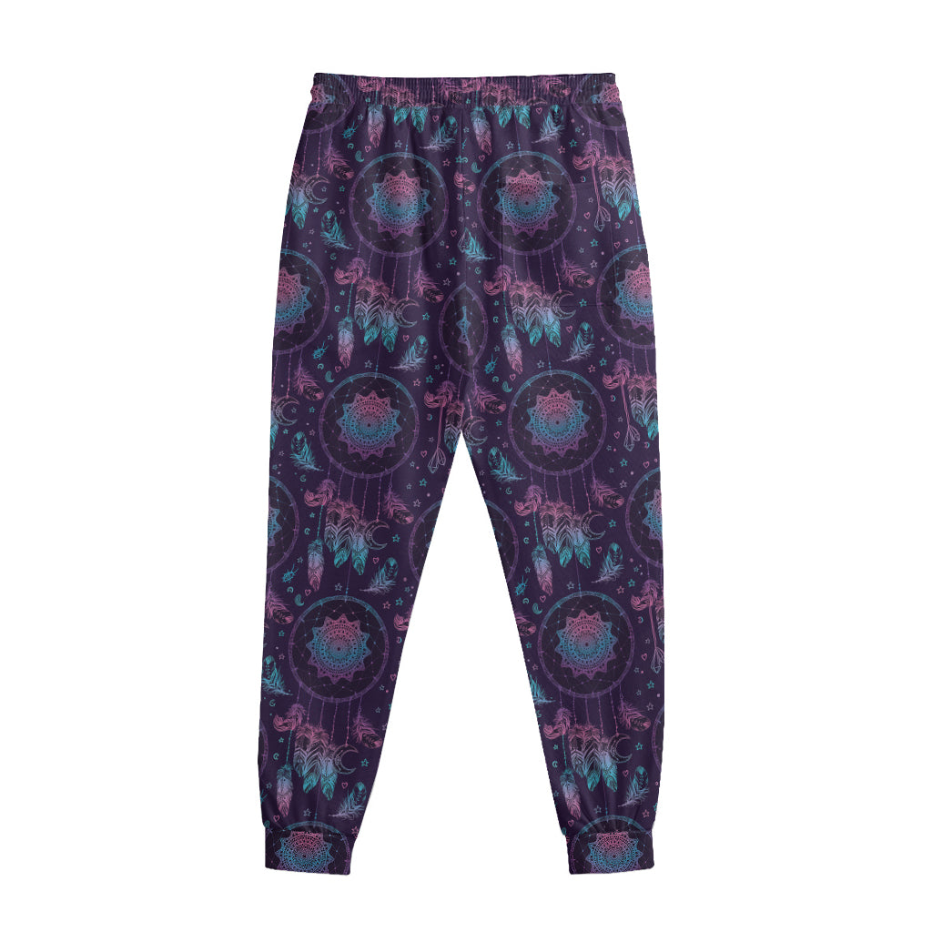 Purple And Teal Dream Catcher Print Sweatpants