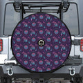 Purple And Teal Dream Catcher Print Tire Cover With Camera Hole
