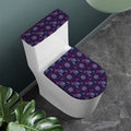 Purple And Teal Dream Catcher Print Toilet Lid And Tank Cover Set