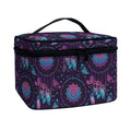 Purple And Teal Dream Catcher Print Travel Makeup Bag