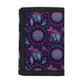 Purple And Teal Dream Catcher Print Trifold Wallet