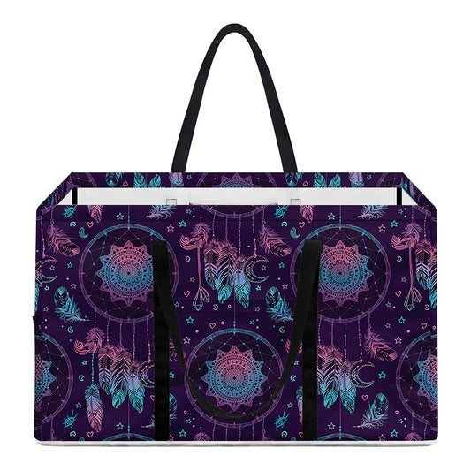 Purple And Teal Dream Catcher Print Utility Tote Bag