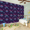 Purple And Teal Dream Catcher Print Wall Sticker