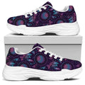 Purple And Teal Dream Catcher Print White Chunky Shoes