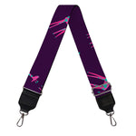 Purple And Teal Giraffe Pattern Print Bag Strap