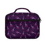 Purple And Teal Giraffe Pattern Print Briefcase Bible Bag