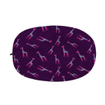 Purple And Teal Giraffe Pattern Print Car Side Mirror Covers