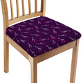 Purple And Teal Giraffe Pattern Print Chair Cushion Cover