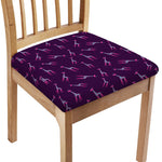 Purple And Teal Giraffe Pattern Print Chair Cushion Cover