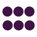 Purple And Teal Giraffe Pattern Print Coaster Set