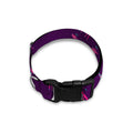 Purple And Teal Giraffe Pattern Print Dog Collar
