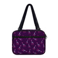 Purple And Teal Giraffe Pattern Print Double Strap Bible Bag