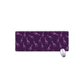 Purple And Teal Giraffe Pattern Print Extended Mouse Pad