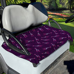 Purple And Teal Giraffe Pattern Print Golf Cart Seat Cover
