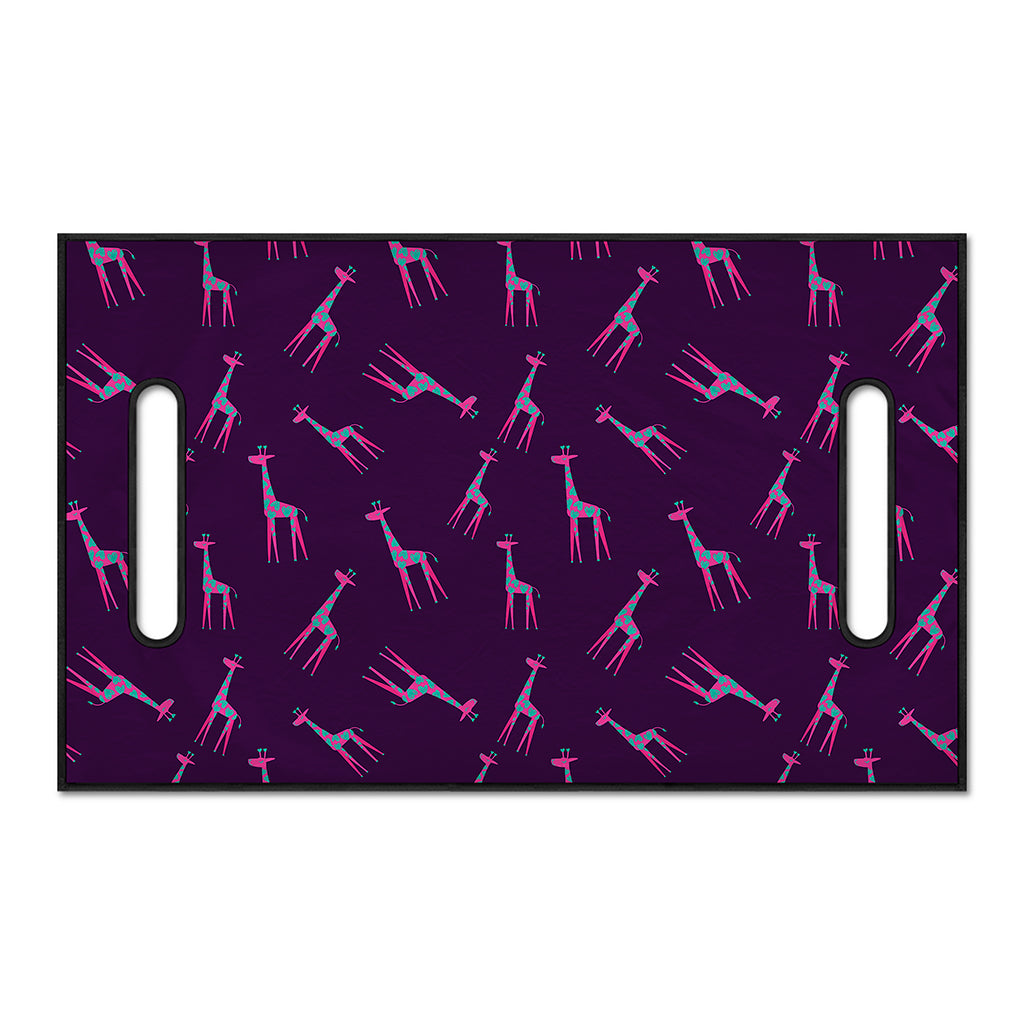 Purple And Teal Giraffe Pattern Print Golf Cart Seat Cover