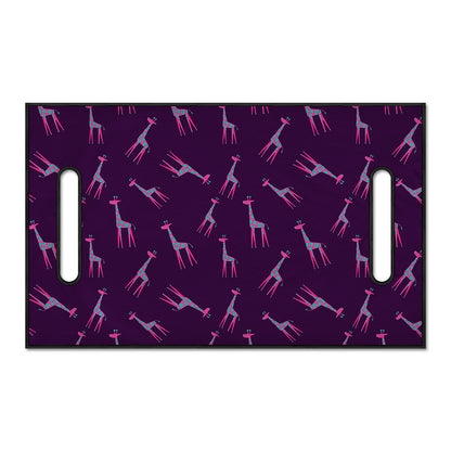 Purple And Teal Giraffe Pattern Print Golf Cart Seat Cover