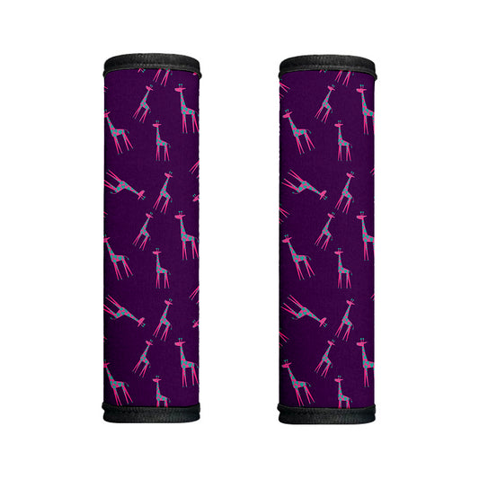 Purple And Teal Giraffe Pattern Print Handle Covers