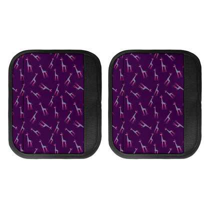 Purple And Teal Giraffe Pattern Print Handle Covers