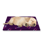 Purple And Teal Giraffe Pattern Print Pet Cooling Mat Cover