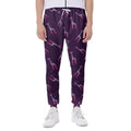 Purple And Teal Giraffe Pattern Print Joggers