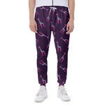Purple And Teal Giraffe Pattern Print Scuba Joggers