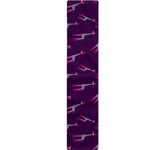 Purple And Teal Giraffe Pattern Print Table Runner