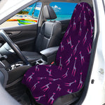 Purple And Teal Giraffe Pattern Print Waterproof Car Seat Cover