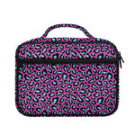 Purple And Teal Leopard Pattern Print Briefcase Bible Bag