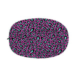 Purple And Teal Leopard Pattern Print Car Side Mirror Covers