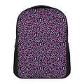 Purple And Teal Leopard Pattern Print Casual Backpack
